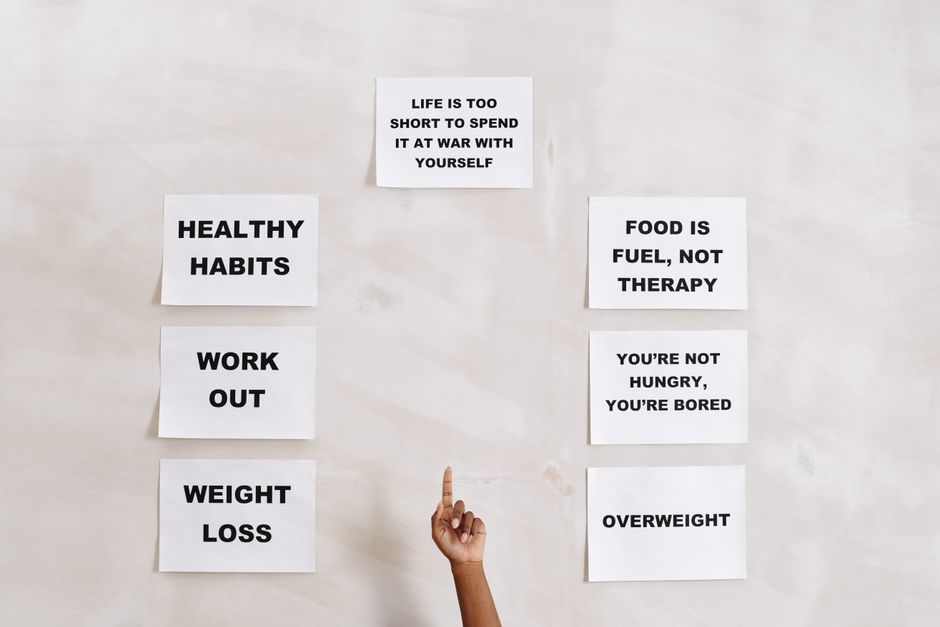 Inspiring quotes promoting a healthy lifestyle and fitness motivation.